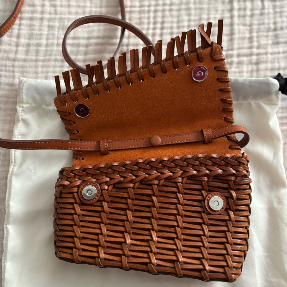 STAUD Acute Brown Woven Bag - Picture 3 of 4